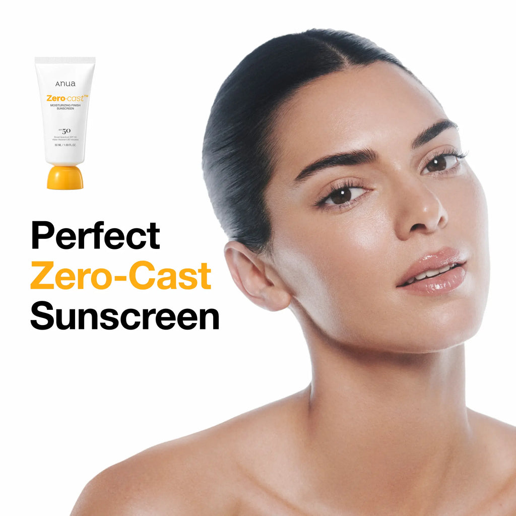 [Anua] Zero-Cast Moisturizing Finish Sunscreen (50Ml) ｜SPF 50, Korean Sunscreen, Sun Protection, Waterproof, No White Cast, Lightweight, Korean Skincare, Makeup Longevity