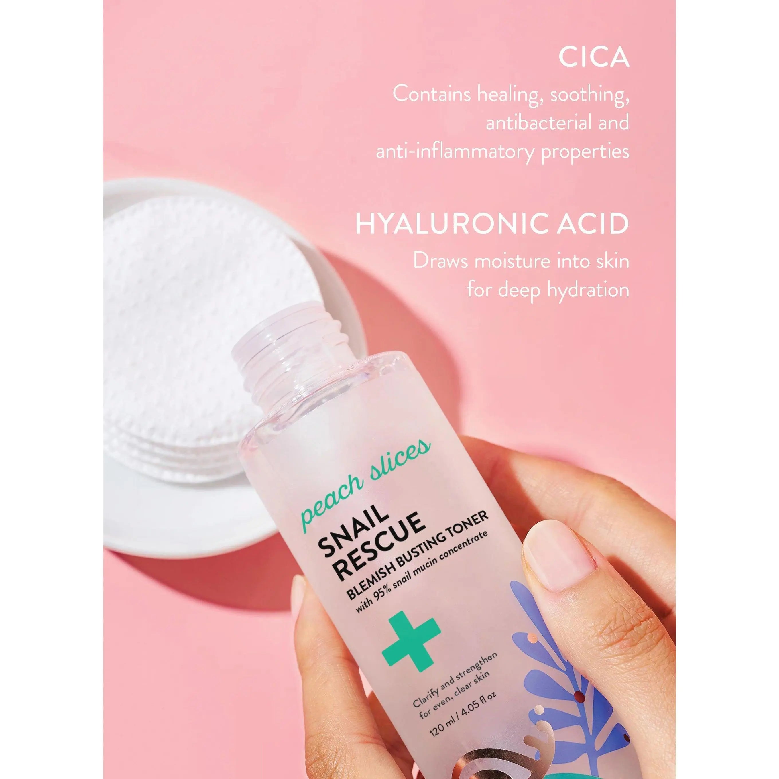 Snail Rescue Blemish-Busting Toner with Hyaluronic Acid for Clear Complexion