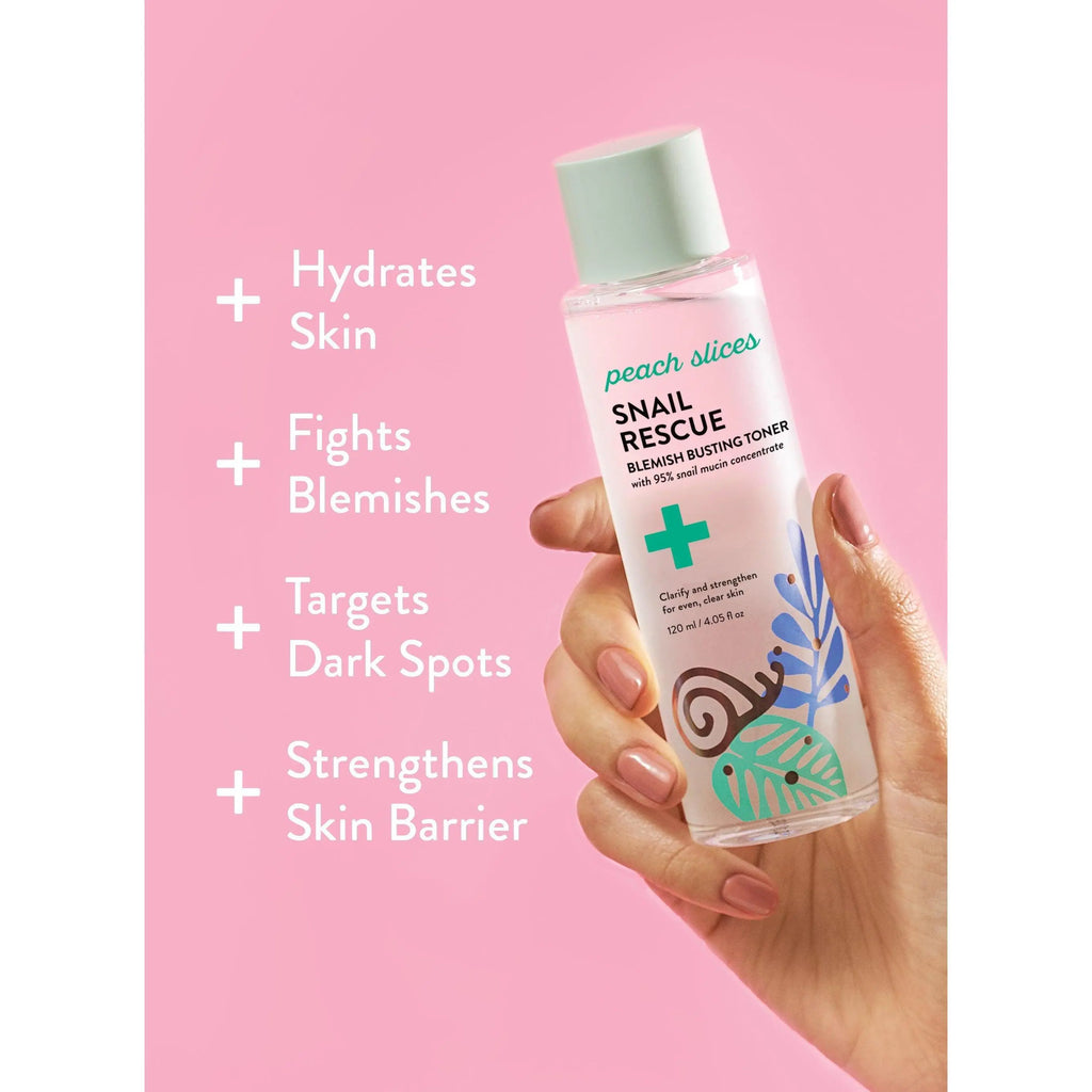 Snail Rescue Blemish-Busting Toner with Hyaluronic Acid for Clear Complexion